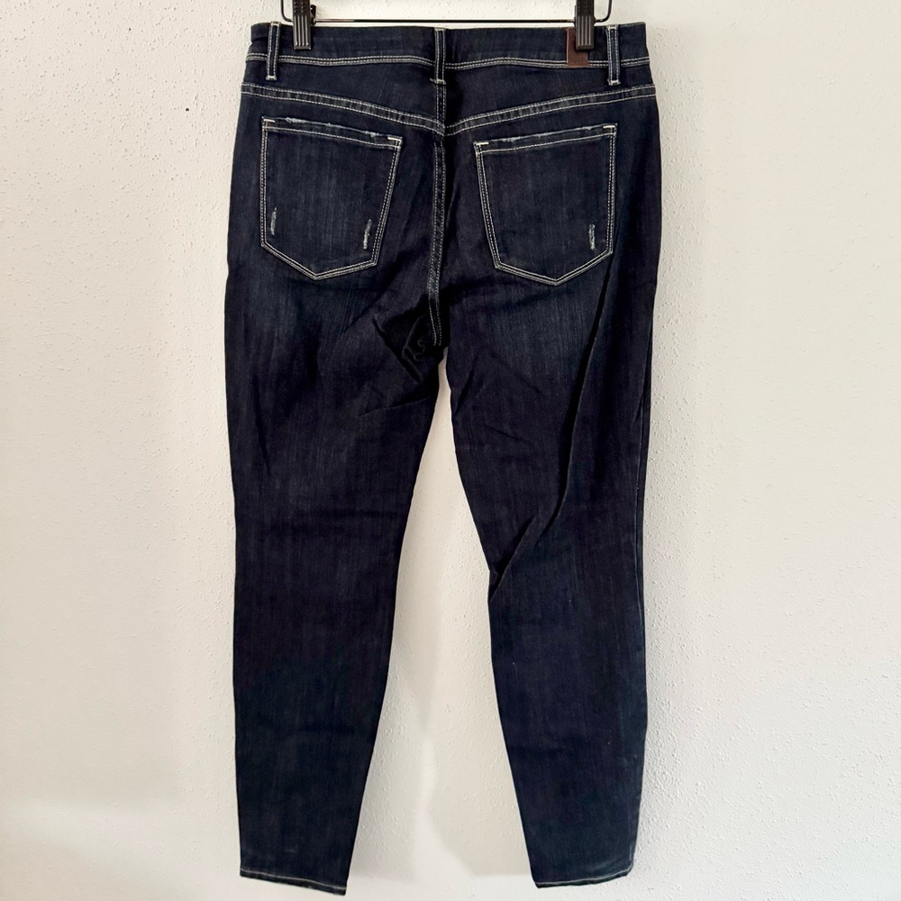 SIMPLY VERA Dark Wash Mid-Rise Skinny Denim Jeans Women's Size 8 Stretch 29 Wang - Picture 4 of 6